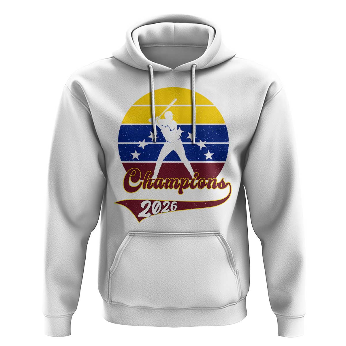 Vintage Venezuela 2026 Champions Hoodie Patriotic Baseball Pride Gift