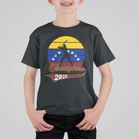 Vintage Venezuela 2026 Champions T Shirt For Kid Patriotic Baseball Pride Gift