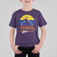 Vintage Venezuela 2026 Champions T Shirt For Kid Patriotic Baseball Pride Gift