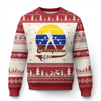 Vintage Venezuela 2026 Champions Ugly Christmas Sweater Patriotic Baseball Pride Gift