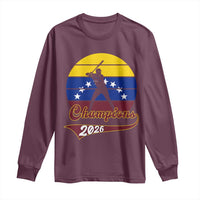 Vintage Venezuela 2026 Champions Long Sleeve Shirt Patriotic Baseball Pride Gift