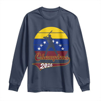 Vintage Venezuela 2026 Champions Long Sleeve Shirt Patriotic Baseball Pride Gift