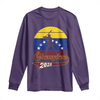 Vintage Venezuela 2026 Champions Long Sleeve Shirt Patriotic Baseball Pride Gift