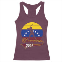 Vintage Venezuela 2026 Champions Racerback Tank Top Patriotic Baseball Pride Gift