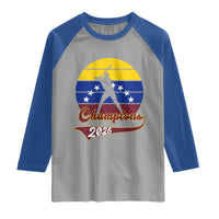 Vintage Venezuela 2026 Champions Raglan Shirt Patriotic Baseball Pride Gift