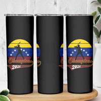 Vintage Venezuela 2026 Champions Skinny Tumbler Patriotic Baseball Pride Gift