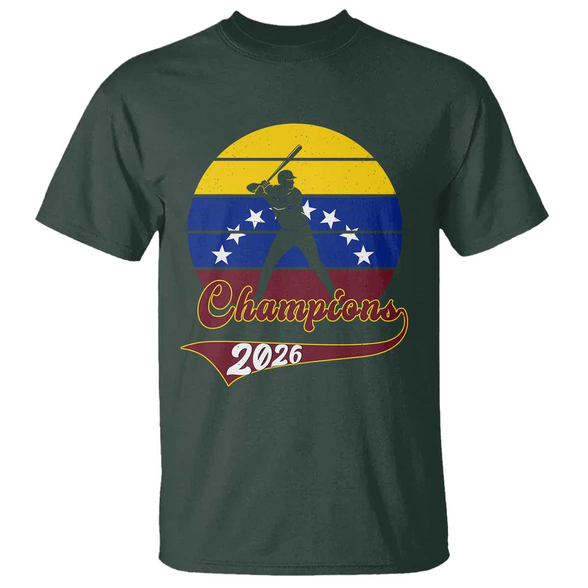 Vintage Venezuela 2026 Champions T Shirt Patriotic Baseball Pride Gift