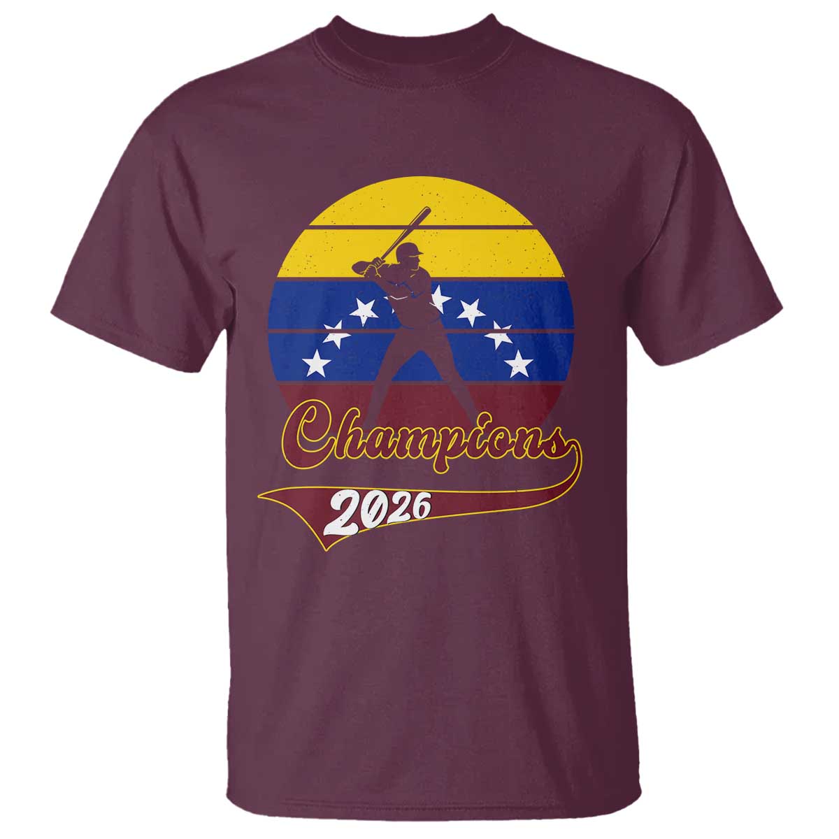 Vintage Venezuela 2026 Champions T Shirt Patriotic Baseball Pride Gift