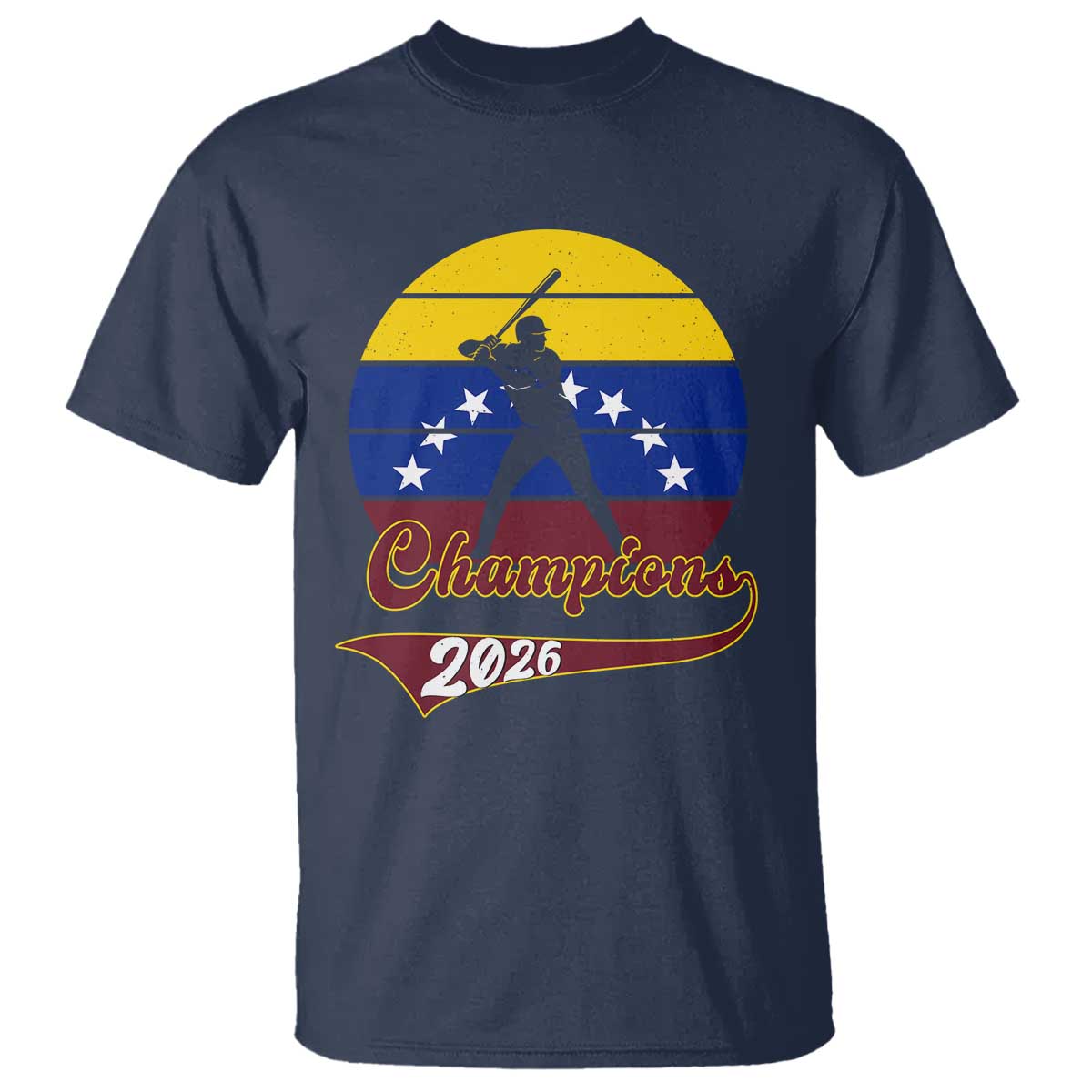 Vintage Venezuela 2026 Champions T Shirt Patriotic Baseball Pride Gift
