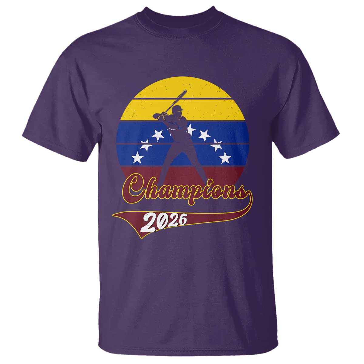 Vintage Venezuela 2026 Champions T Shirt Patriotic Baseball Pride Gift