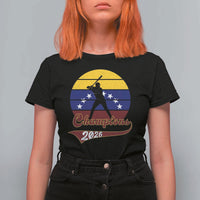 Vintage Venezuela 2026 Champions T Shirt For Women Patriotic Baseball Pride Gift