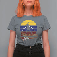 Vintage Venezuela 2026 Champions T Shirt For Women Patriotic Baseball Pride Gift