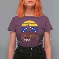 Vintage Venezuela 2026 Champions T Shirt For Women Patriotic Baseball Pride Gift