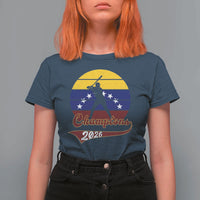 Vintage Venezuela 2026 Champions T Shirt For Women Patriotic Baseball Pride Gift