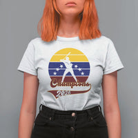 Vintage Venezuela 2026 Champions T Shirt For Women Patriotic Baseball Pride Gift