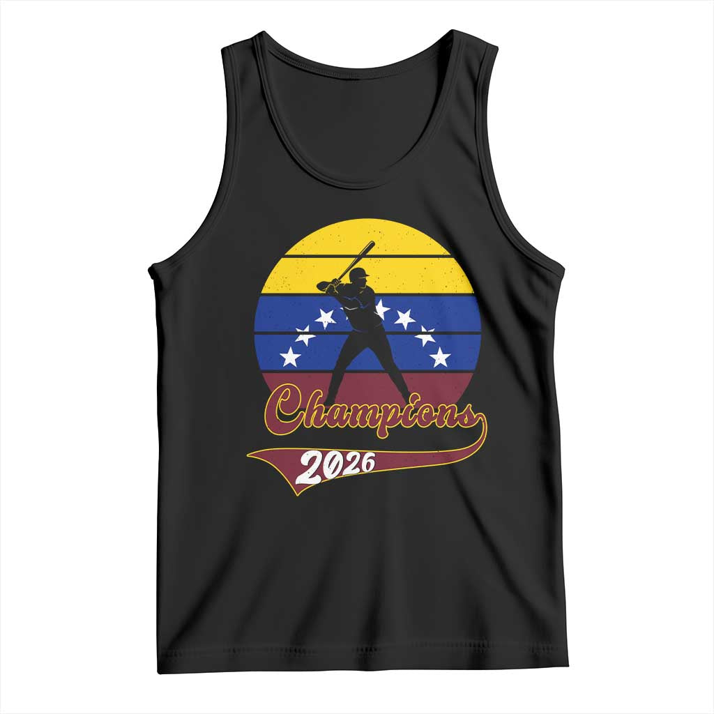 Vintage Venezuela 2026 Champions Tank Top Patriotic Baseball Pride Gift