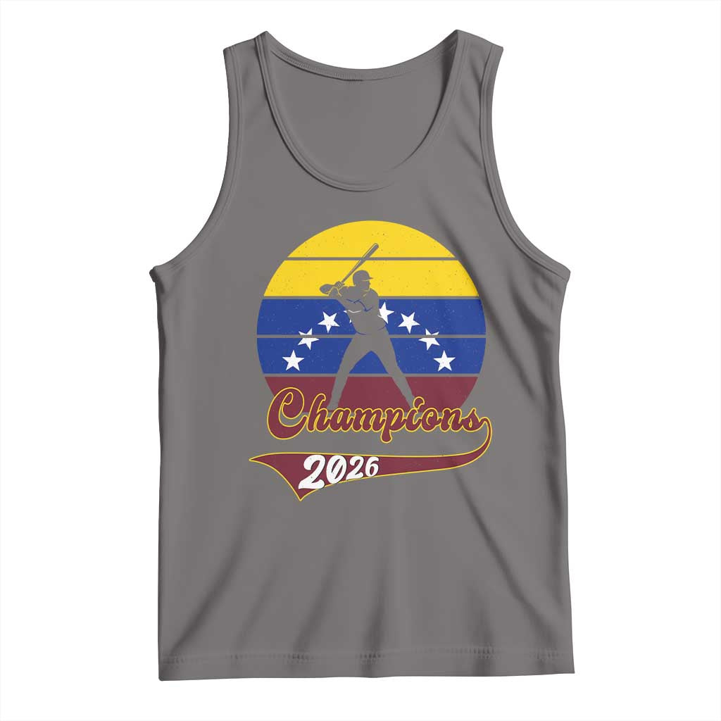 Vintage Venezuela 2026 Champions Tank Top Patriotic Baseball Pride Gift