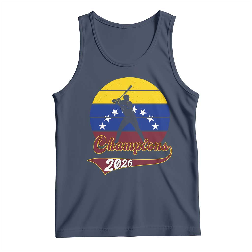 Vintage Venezuela 2026 Champions Tank Top Patriotic Baseball Pride Gift
