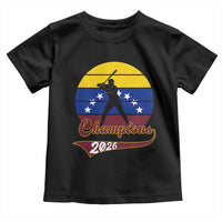 Vintage Venezuela 2026 Champions Toddler T Shirt Patriotic Baseball Pride Gift