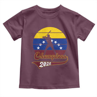 Vintage Venezuela 2026 Champions Toddler T Shirt Patriotic Baseball Pride Gift