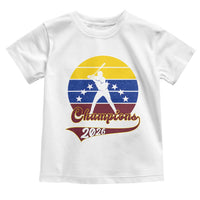 Vintage Venezuela 2026 Champions Toddler T Shirt Patriotic Baseball Pride Gift
