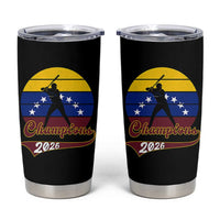 Vintage Venezuela 2026 Champions Tumbler Cup Patriotic Baseball Pride Gift