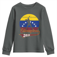 Vintage Venezuela 2026 Champions Youth Sweatshirt Patriotic Baseball Pride Gift