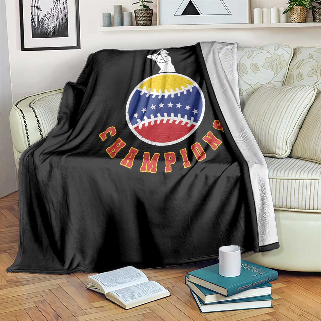 Venezuela 2026 Champions Throw Blanket Baseball Gift For Sport Lover