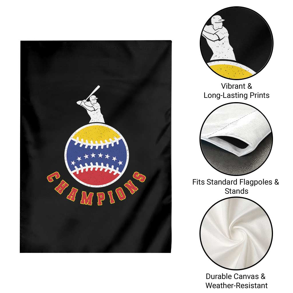 Venezuela 2026 Champions Garden Flag Baseball Gift For Sport Lover