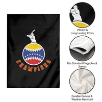 Venezuela 2026 Champions Garden Flag Baseball Gift For Sport Lover