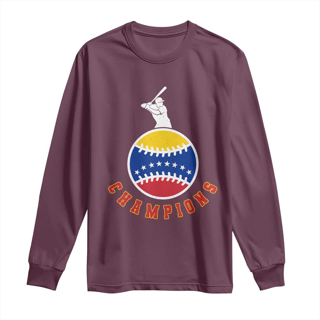 Venezuela 2026 Champions Long Sleeve Shirt Baseball Gift For Sport Lover