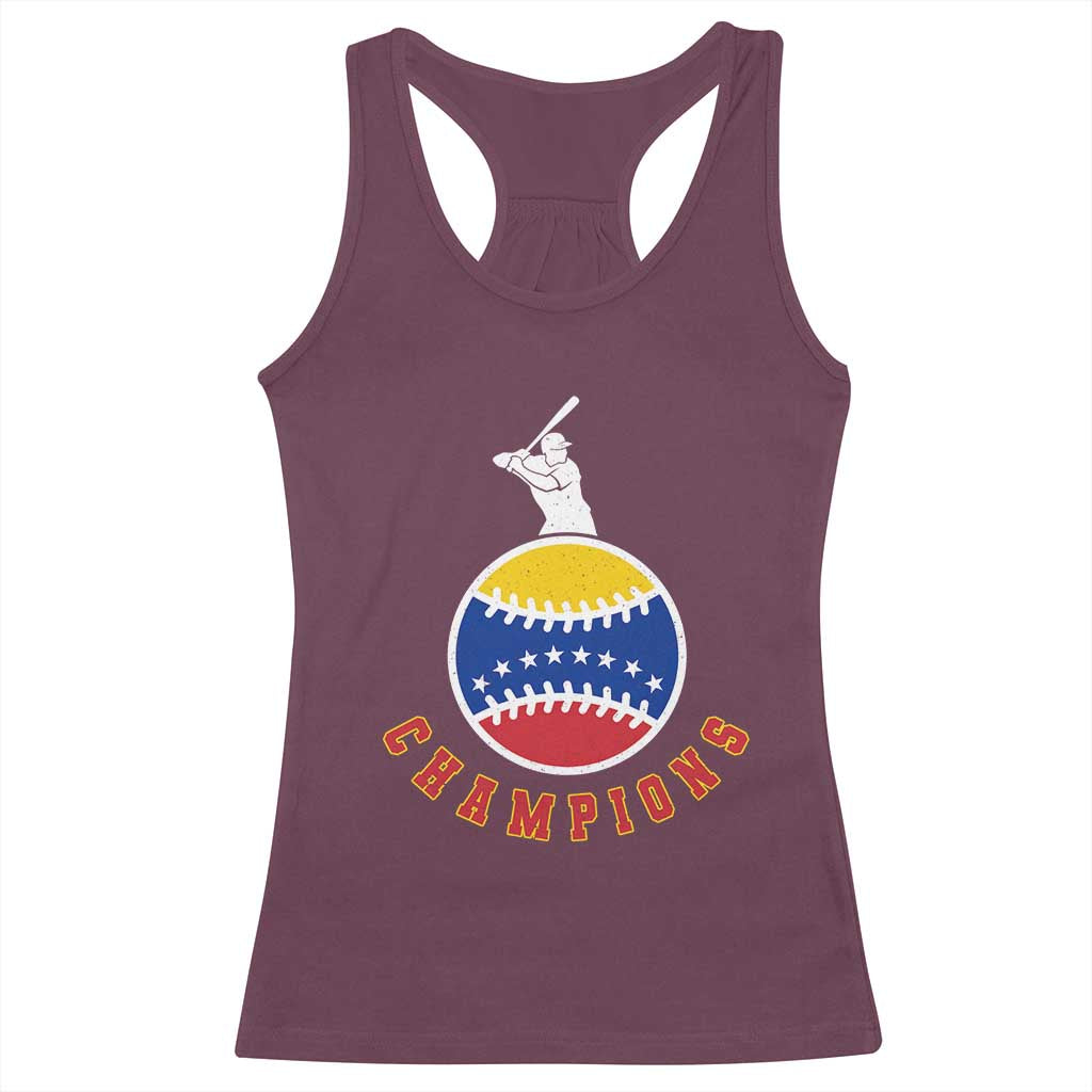 Venezuela 2026 Champions Racerback Tank Top Baseball Gift For Sport Lover