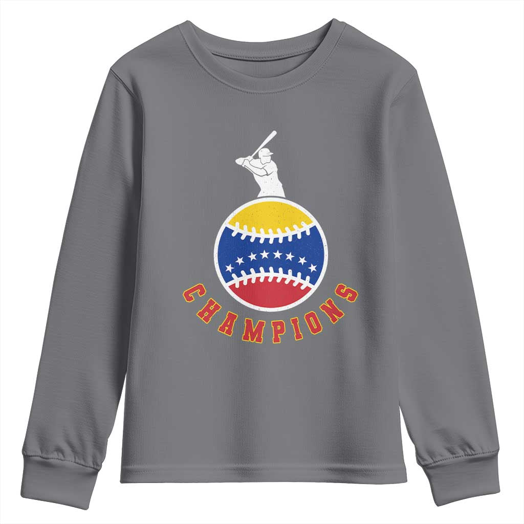 Venezuela 2026 Champions Youth Sweatshirt Baseball Gift For Sport Lover