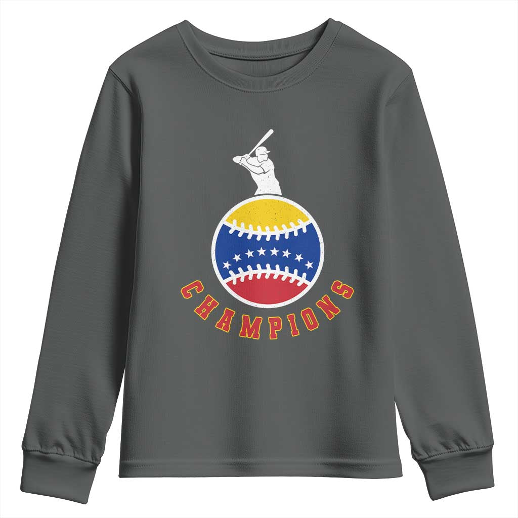 Venezuela 2026 Champions Youth Sweatshirt Baseball Gift For Sport Lover