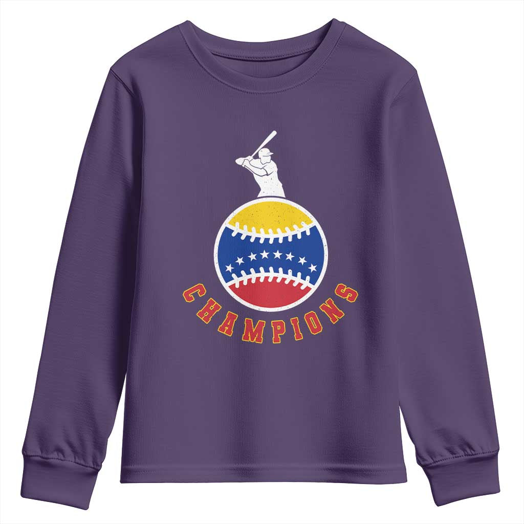 Venezuela 2026 Champions Youth Sweatshirt Baseball Gift For Sport Lover