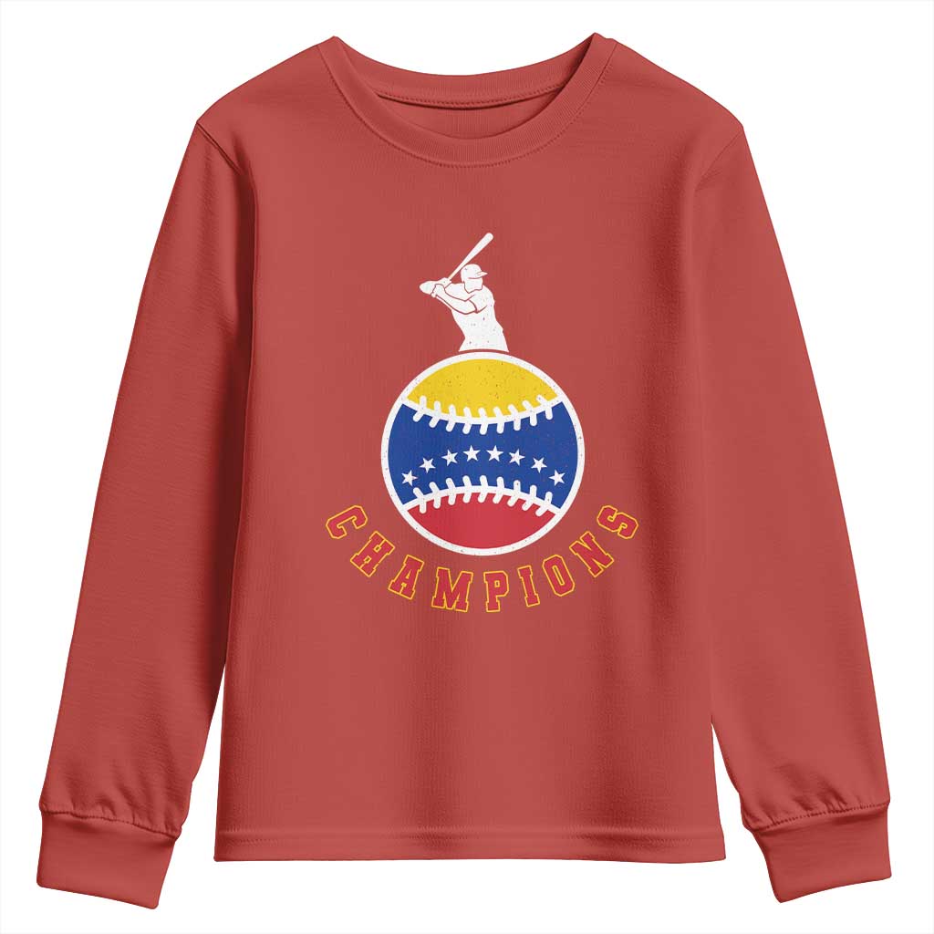 Venezuela 2026 Champions Youth Sweatshirt Baseball Gift For Sport Lover
