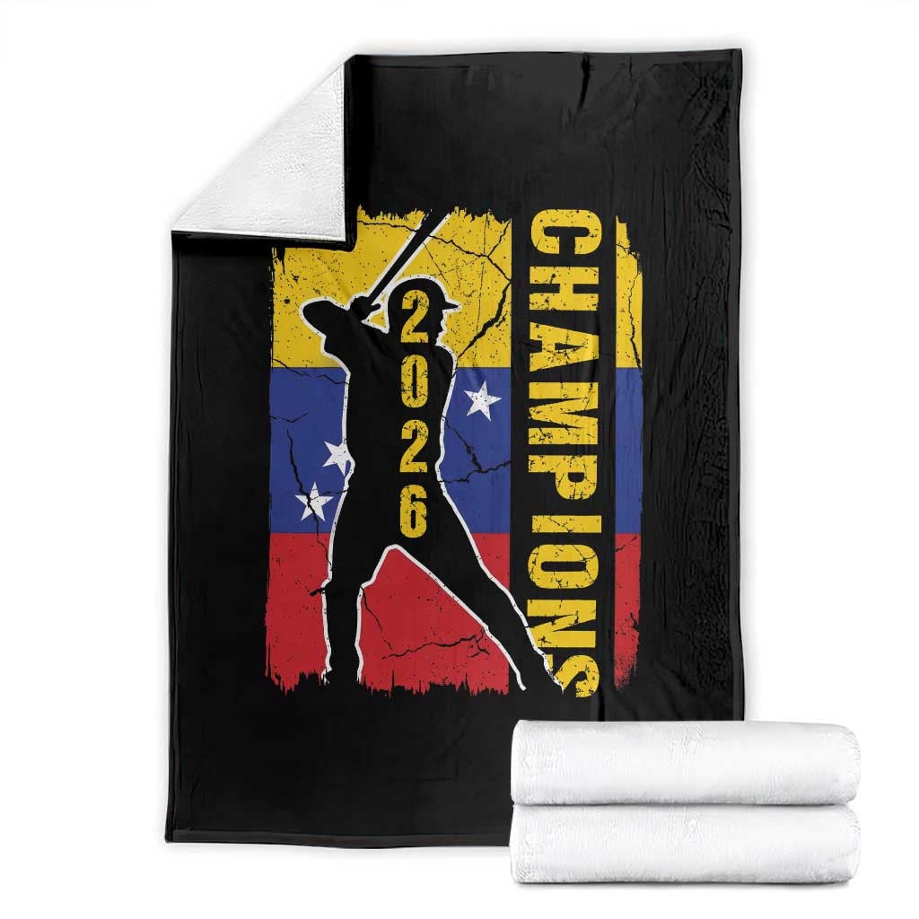 Venezuela 2026 Champions Throw Blanket Baseball Vinotinto Pride Gift
