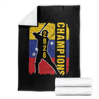 Venezuela 2026 Champions Throw Blanket Baseball Vinotinto Pride Gift