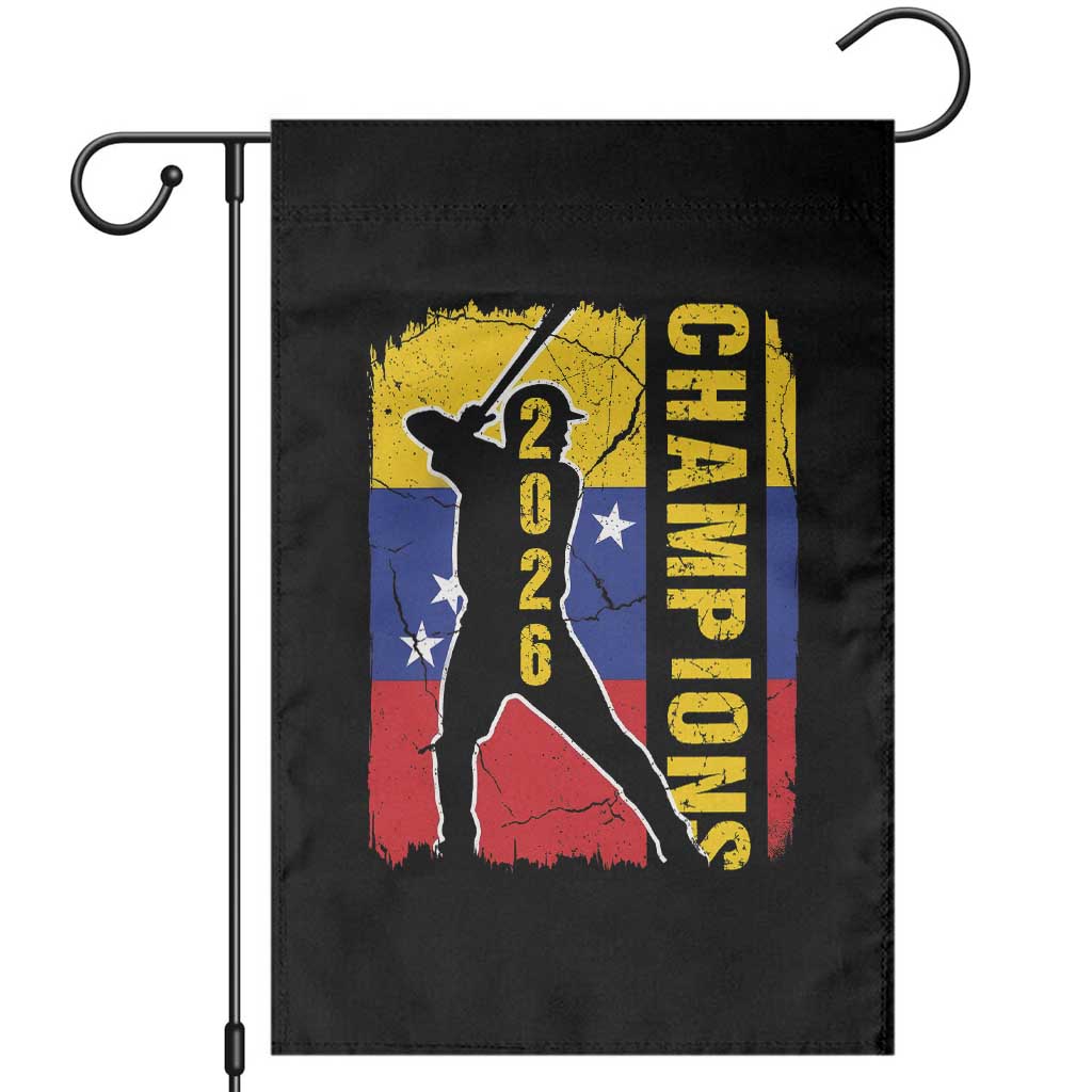 Venezuela 2026 Champions Garden Flag Baseball Vinotinto Pride Gift