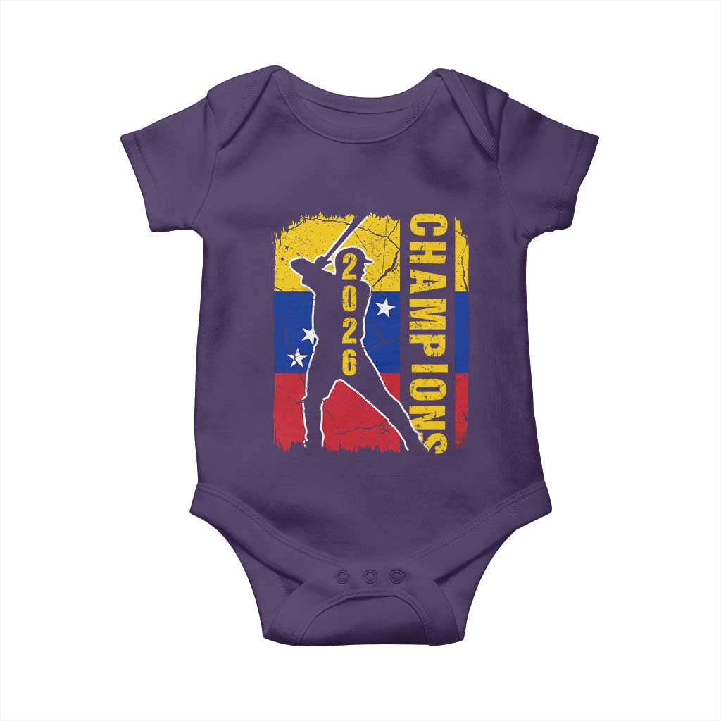 Venezuela 2026 Champions Baby Onesie Baseball Vinotinto Pride Gift