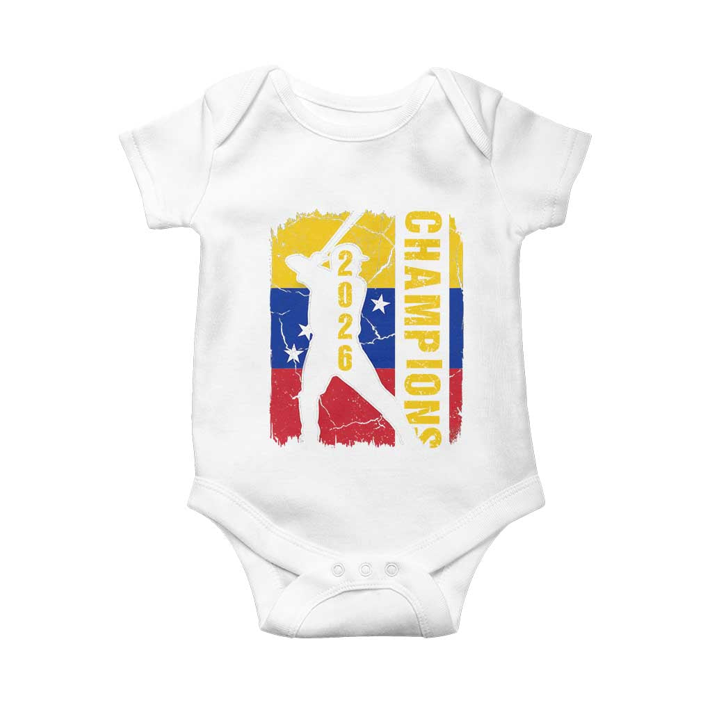 Venezuela 2026 Champions Baby Onesie Baseball Vinotinto Pride Gift