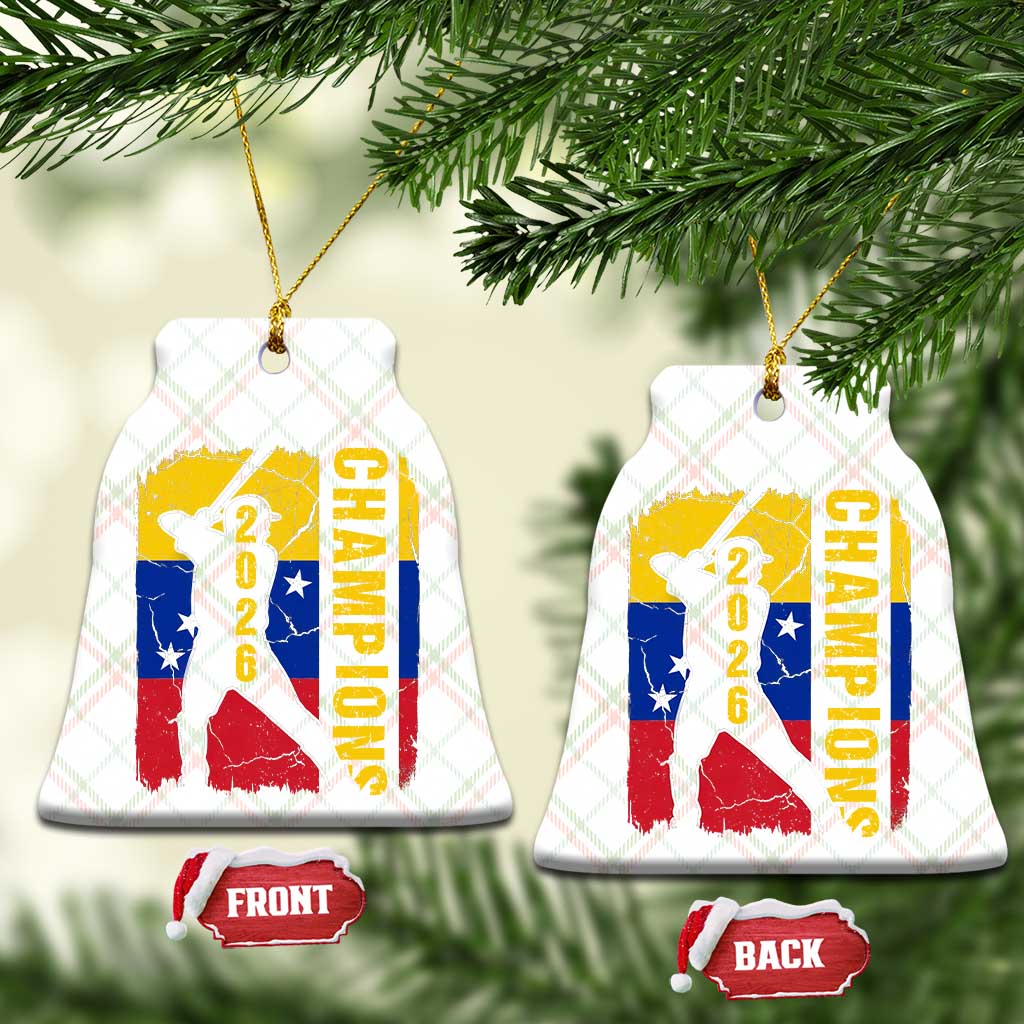 Venezuela 2026 Champions Ceramic Ornament Baseball Vinotinto Pride Gift