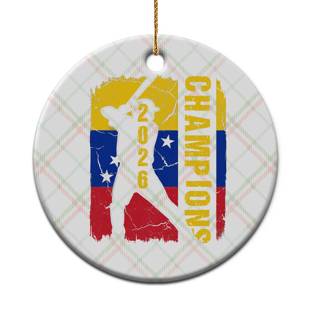 Venezuela 2026 Champions Ceramic Ornament Baseball Vinotinto Pride Gift
