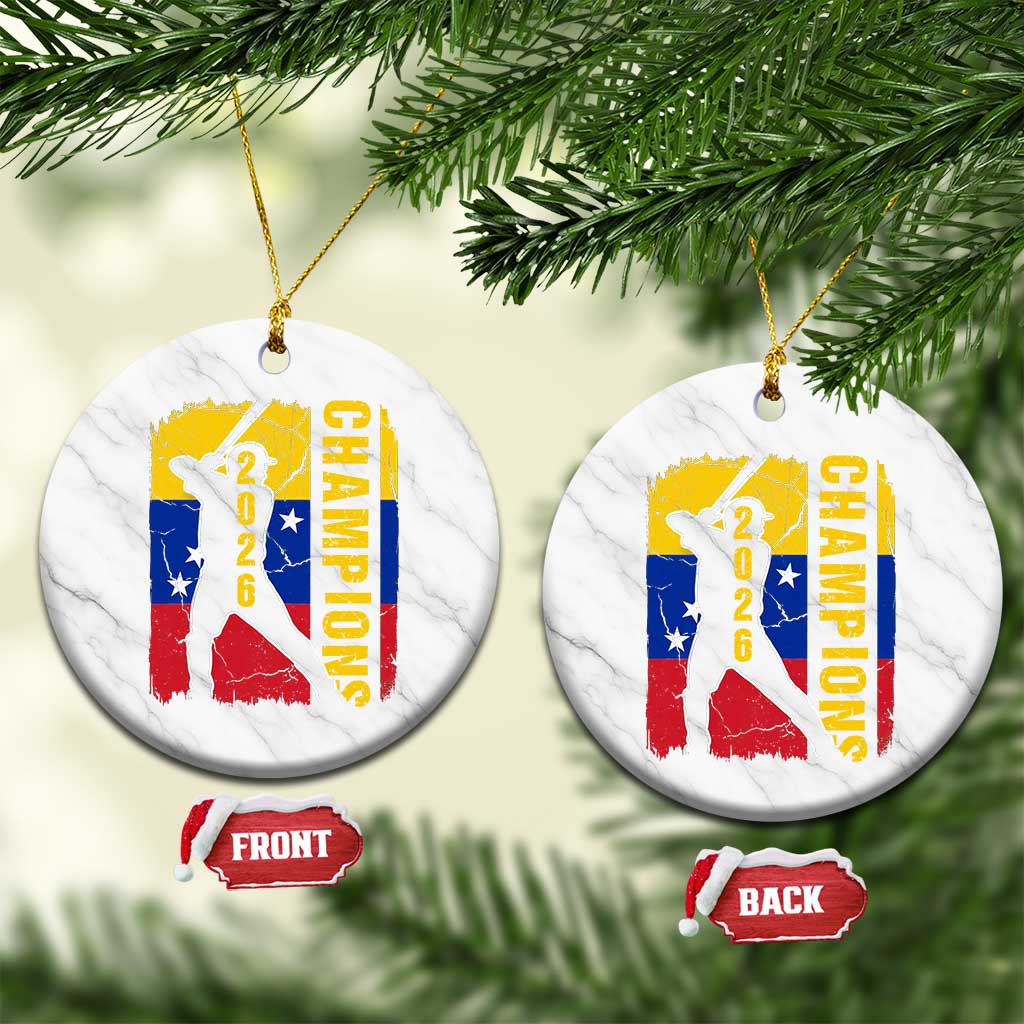 Venezuela 2026 Champions Ceramic Ornament Baseball Vinotinto Pride Gift