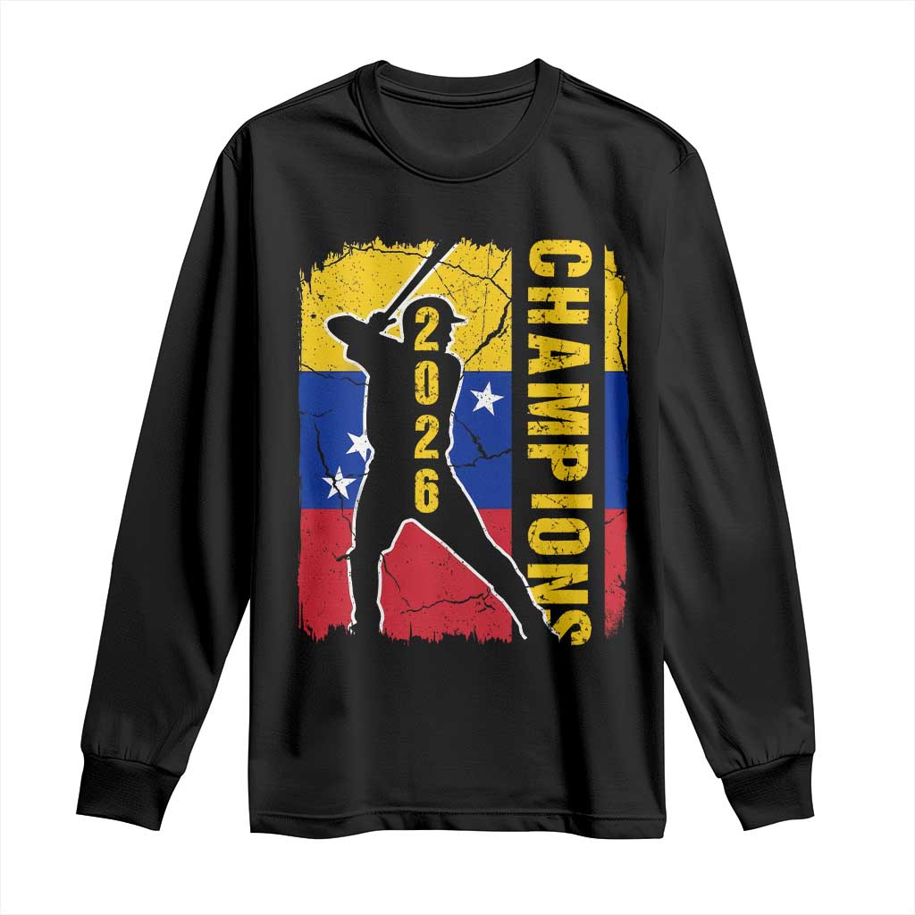 Venezuela 2026 Champions Long Sleeve Shirt Baseball Vinotinto Pride Gift