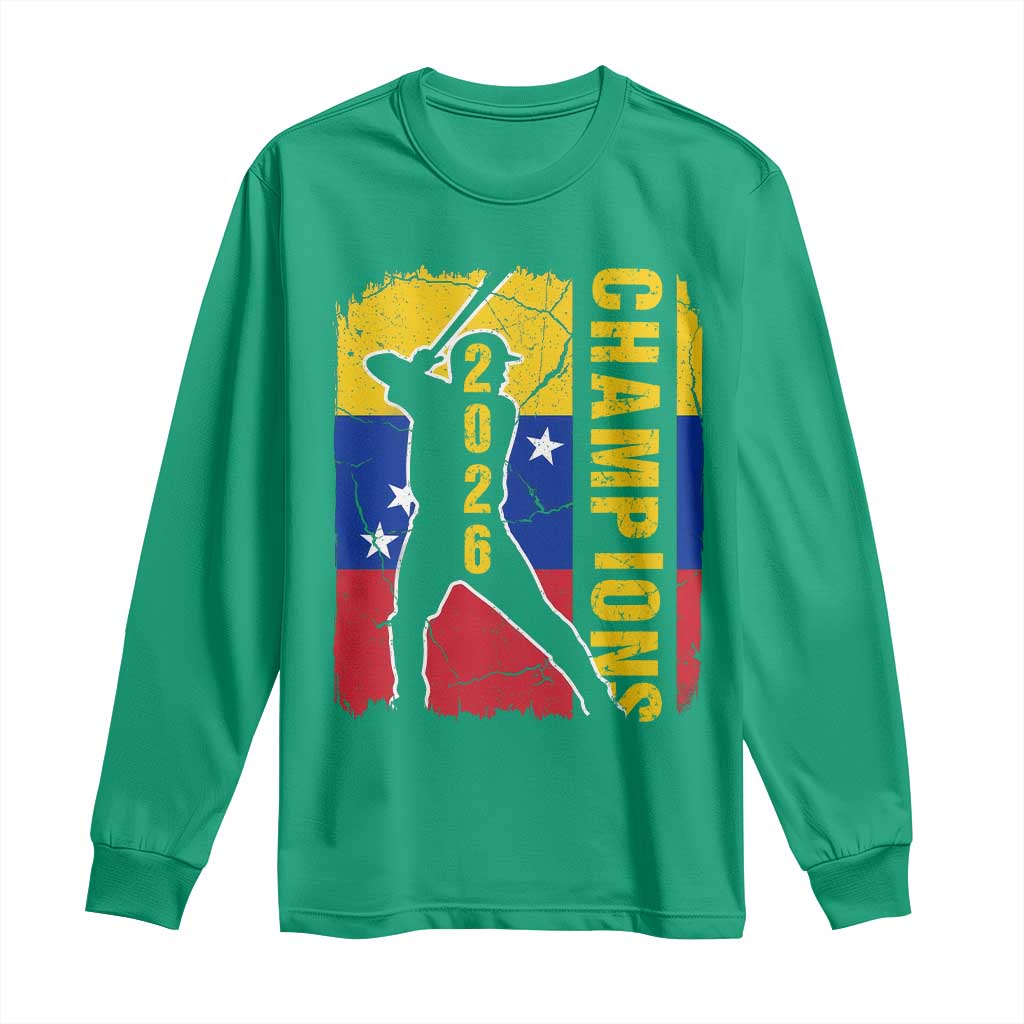 Venezuela 2026 Champions Long Sleeve Shirt Baseball Vinotinto Pride Gift