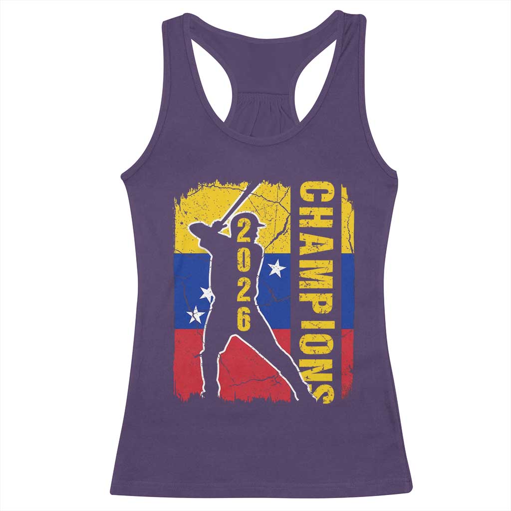 Venezuela 2026 Champions Racerback Tank Top Baseball Vinotinto Pride Gift