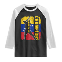 Venezuela 2026 Champions Raglan Shirt Baseball Vinotinto Pride Gift