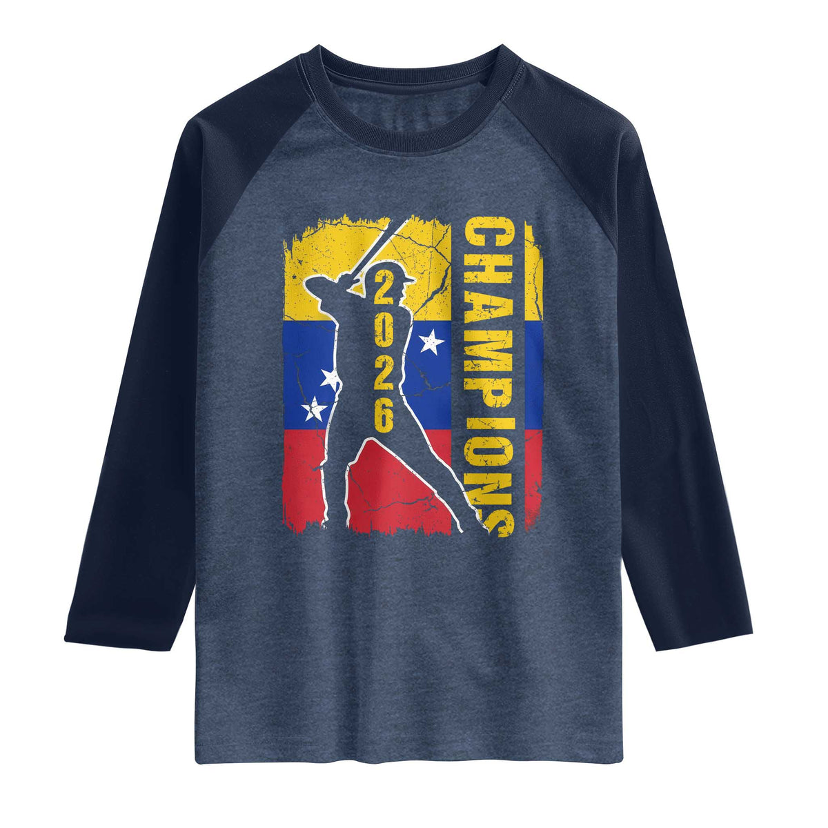 Venezuela 2026 Champions Raglan Shirt Baseball Vinotinto Pride Gift