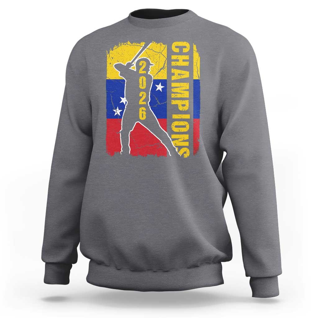 Venezuela 2026 Champions Sweatshirt Baseball Vinotinto Pride Gift